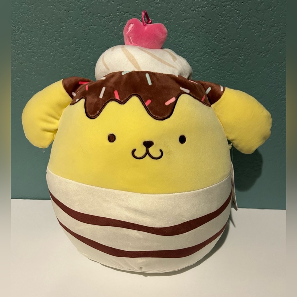 NWT Squishmallows 12” Pompompurin Cupcake Sanrio Limited Release 2023 Plush